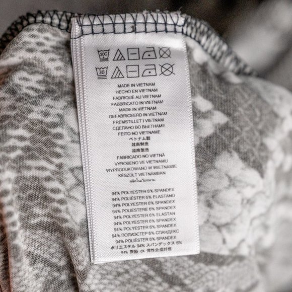 Michael Kors Snakeskin Patchwork Print Belted Dress, Size Large - Picture 9 of 12